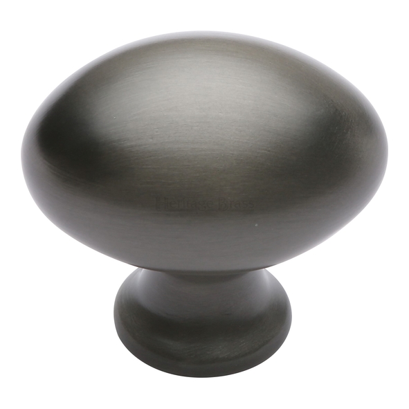 C114 38-MB • 38 x 15 x 32mm • Matt Bronze • Heritage Brass Oval Cabinet Knob